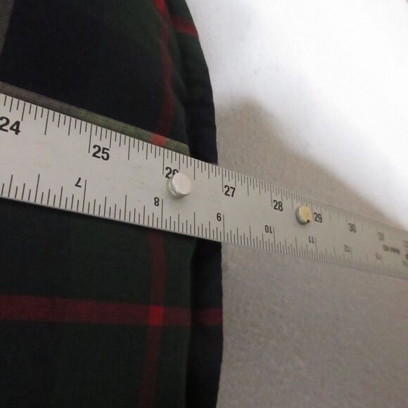 Vintage Eddie Bauer Puffer Vest Women Small Plaid Tartan Goose Down‎ Full Zip - Picture 8 of 10